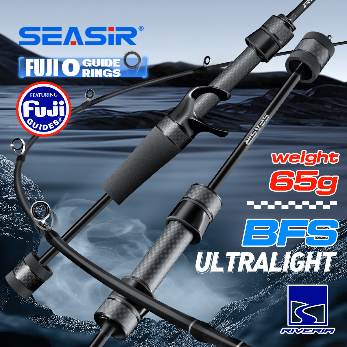 Fishing Rod Ice - Seasir Riveria BFS 초경량 스피닝 베이트캐스팅