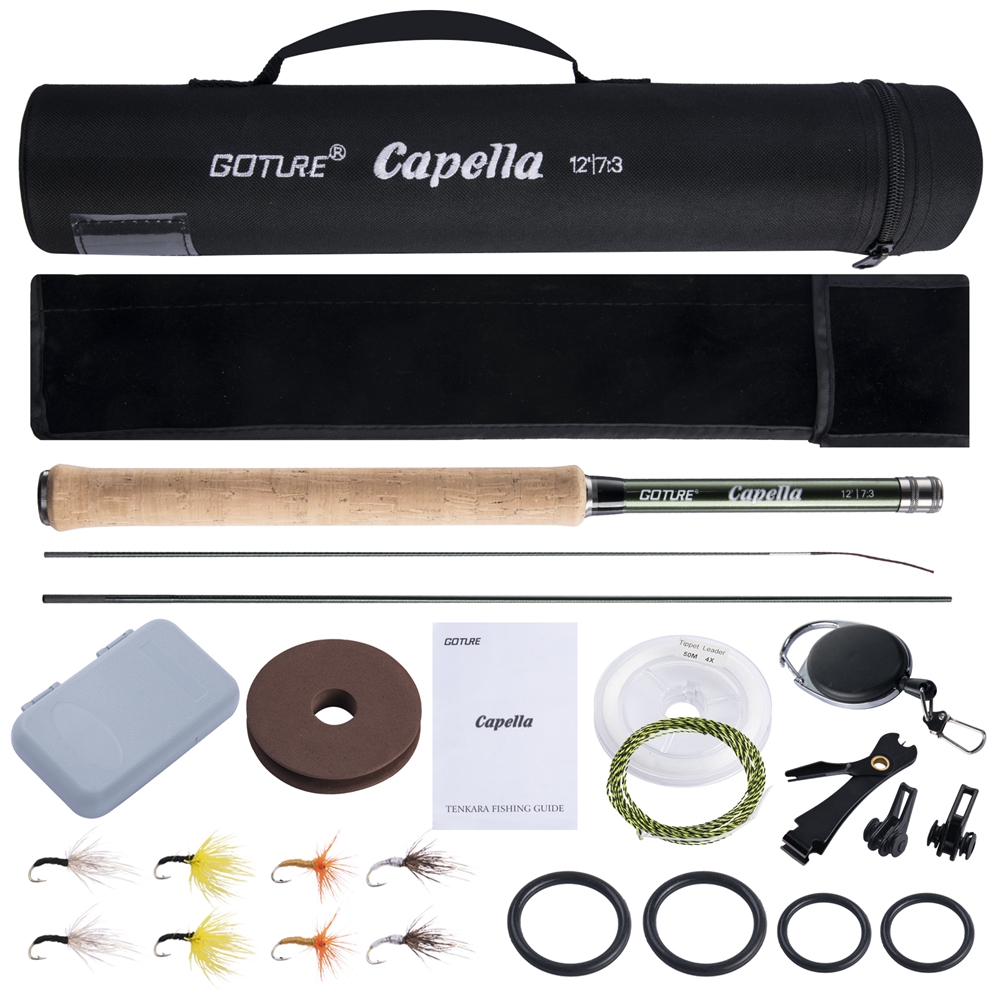 Goture Tenkara 플라이 낚싯대 콤보 3.6m - Fishing Rod Carbon Fiber 리뷰 및 가격