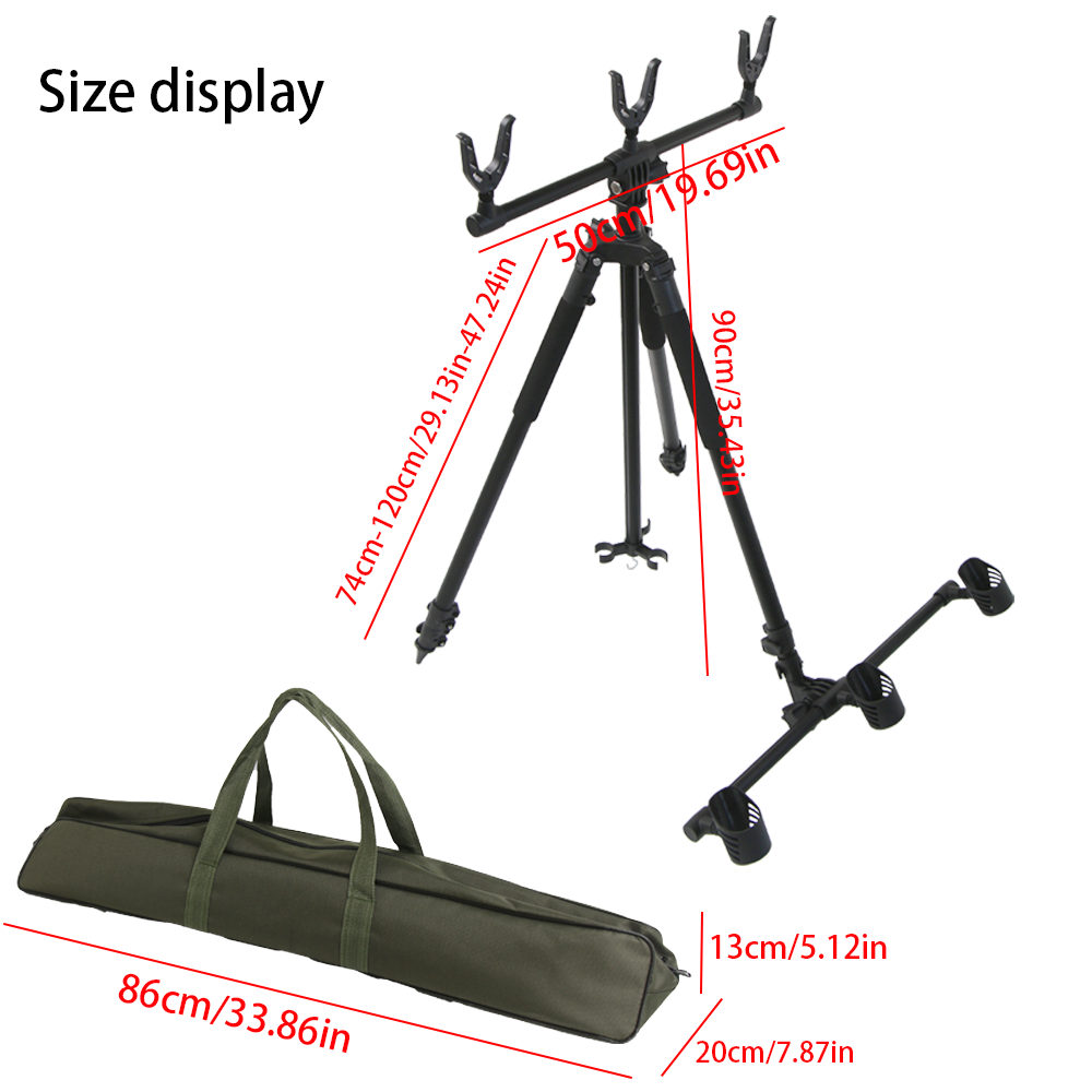 낚시 장비 알루미늄 합금 수축 낚싯대 삼각대 스탠드 초 - Fishing Rod Casting 리뷰 및 가격