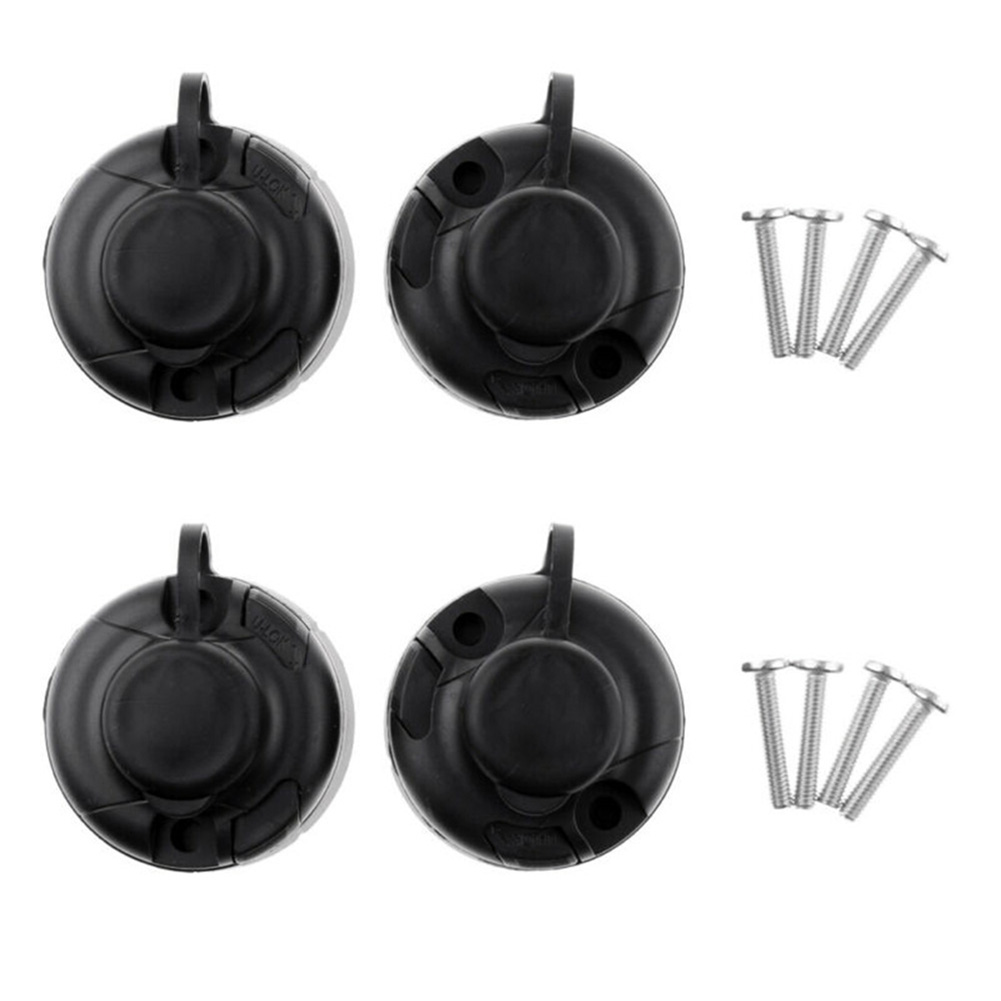 4Pcs 블랙 ABS 낚싯대 홀더 마운트 베이스(카약  - Fishing Rod Boat 리뷰 및 가격