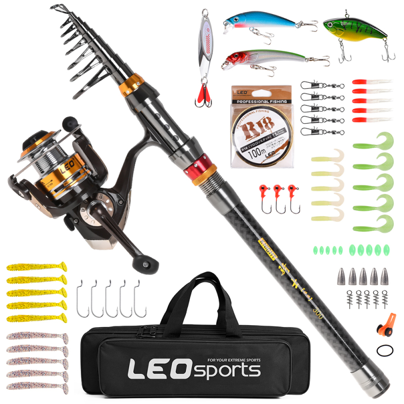낚싯대 스피닝 릴 콤보 탄소 섬유 텔레스코픽 낚싯대,  - Fishing Rod Carbon Fiber 리뷰 및 가격